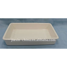 8.7"rectangle oven plate smooth